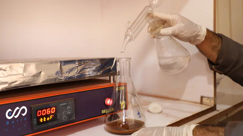 آزمایش ماده معدنی معادن سنگ آهن هماتیت بارین